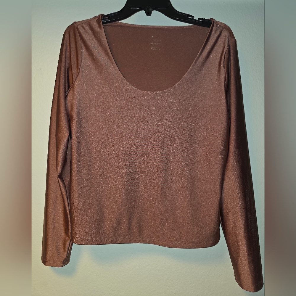 Elegant Pink Long Sleeve Women's Top